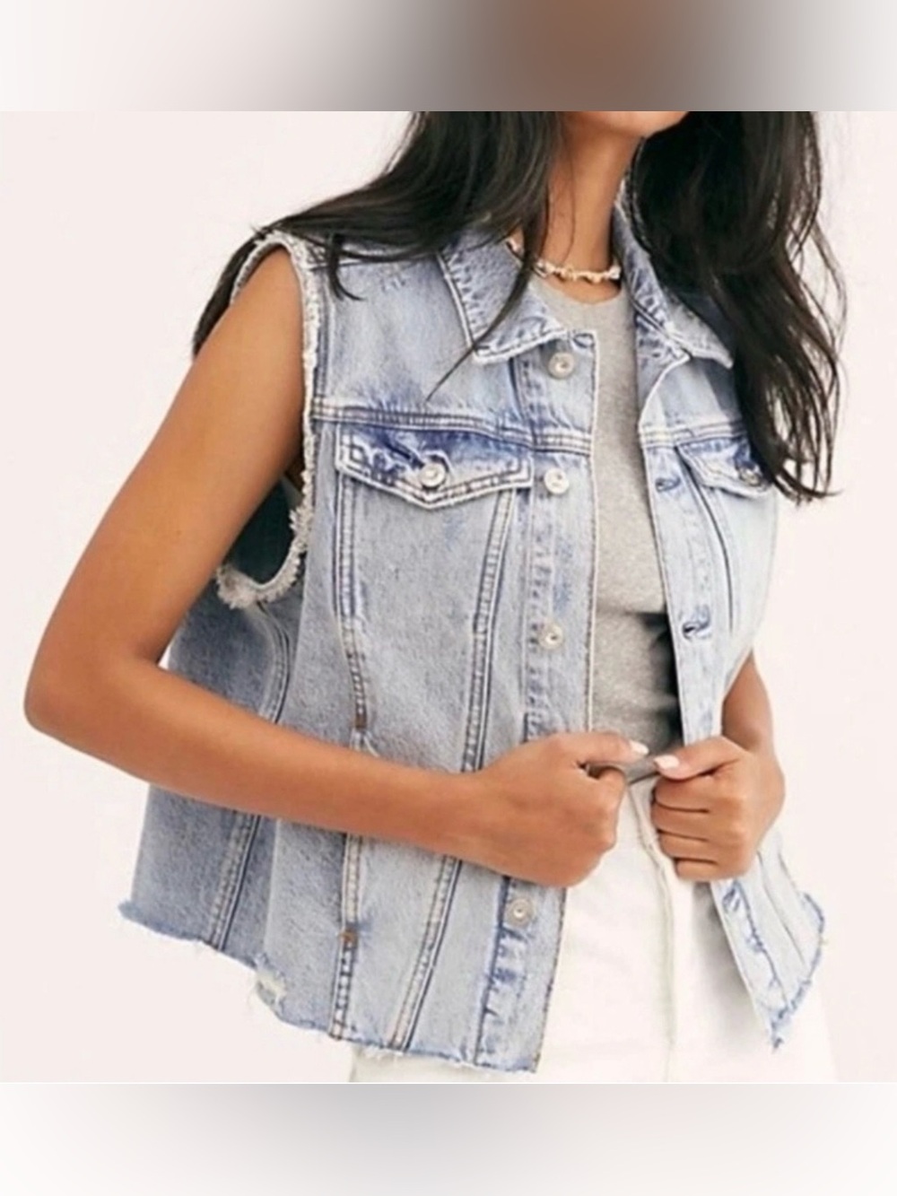 We The Free Zoe Denim Vest